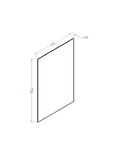 WS-FPV4296: Shaker White 42″ by 96″ Skin Panel