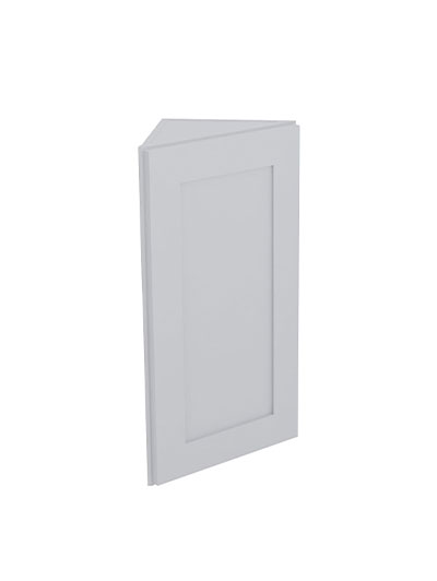 Lait Grey Shaker Aw30 Angled Wall End Cabinet Closed