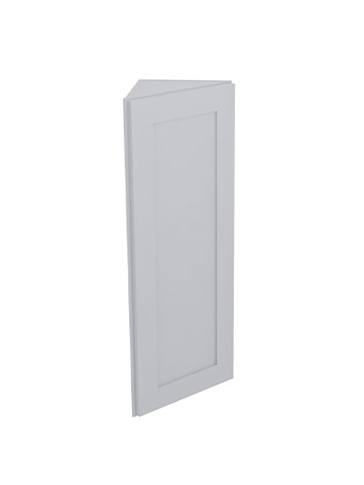 Lait Grey Shaker Aw36 Angled Wall End Cabinet Closed
