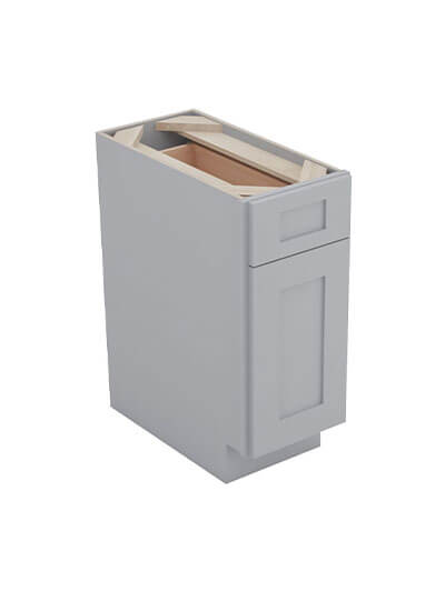 Lait Grey Shaker B12 1 Drawer 1 Door Base Cabinet Closed