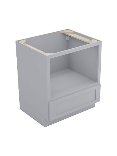 Lait Grey Shaker B30mw Microwave Base Cabinet Closed