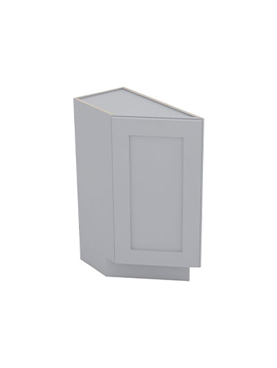 Lait Grey Shaker Btc12l Angle Base End Cabinet Closed