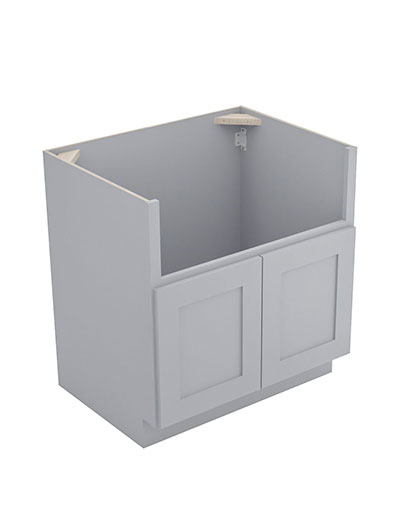 Lait Grey Shaker Fsb33b 2 Door Farm Sink Base Cabinet Closed