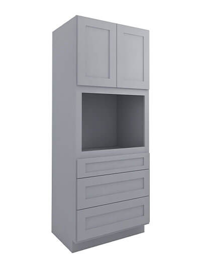 Lait Grey Shaker Oc3384b 3 Drawer 2 Door Oven Cabinet Closed