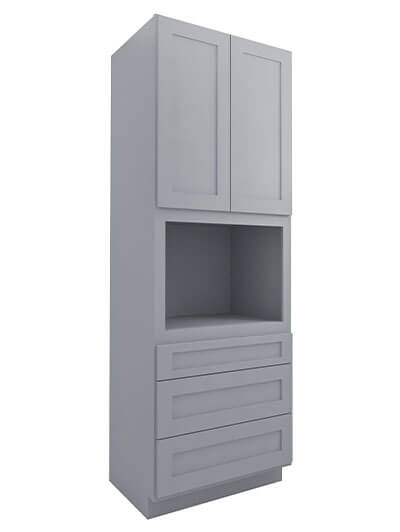 Lait Grey Shaker Oc3396b 3 Drawer 2 Door Oven Cabinet Closed