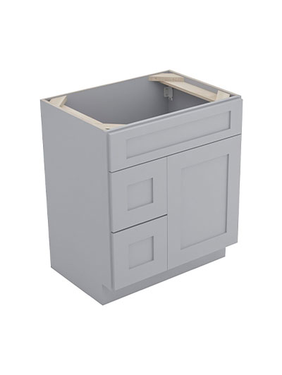 Lait Grey Shaker S3021dl 2 Left Drawers Vanity Closed