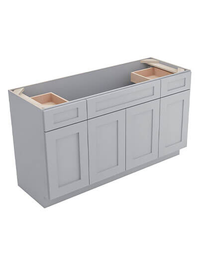 Lait Grey Shaker S6021b12d 2 Drawer Vanity Closed