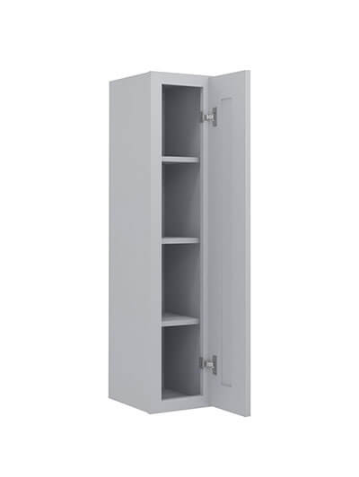 Lait Grey Shaker 9 in. W x 12 in. D x 42 in. H Single Door Wall Cabinet