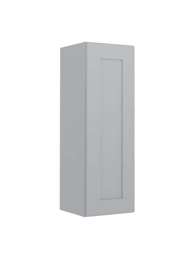 Lait Grey Shaker W1236 Single Door Wall Cabinet Closed