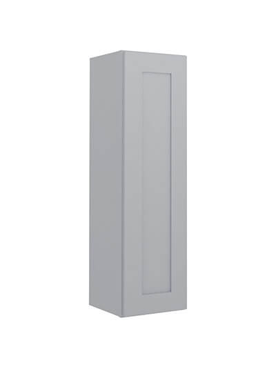 Lait Grey Shaker W1242 Single Door Wall Cabinet Closed