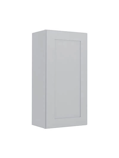 Lait Grey Shaker W1830 Single Door Wall Cabinet Closed