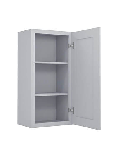 Lait Grey Shaker 18 in. W x 12 in. D x 30 in. H Single Door Wall Cabinet