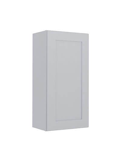 Lait Grey Shaker W1836 Single Door Wall Cabinet Closed