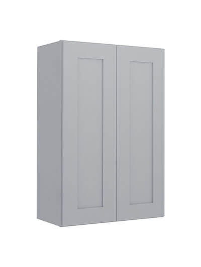 Lait Grey Shaker W2436b Double Door Wall Cabinet Closed