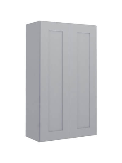 Lait Grey Shaker W2442b Double Door Wall Cabinet Closed