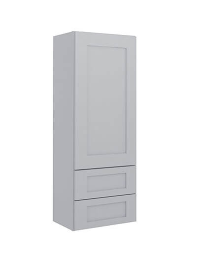 Lait Grey Shaker W2d1860 2 Drawer Wall Cabinet Closed