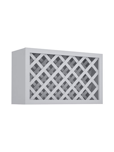 Lait Grey Shaker 30 in. W x 12 in. D x 18 in. H Wine Rack Wall Cabinet