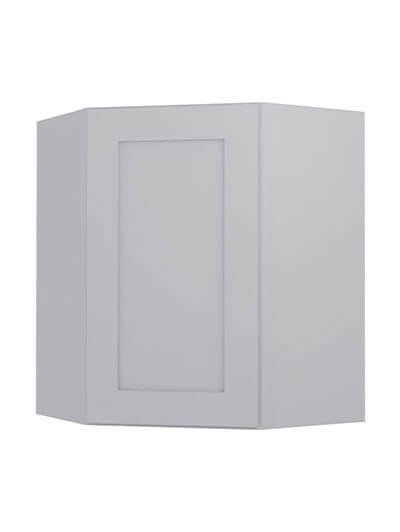 Lait Grey Shaker Wdc2430 Diagonal Corner Wall Cabinet Closed
