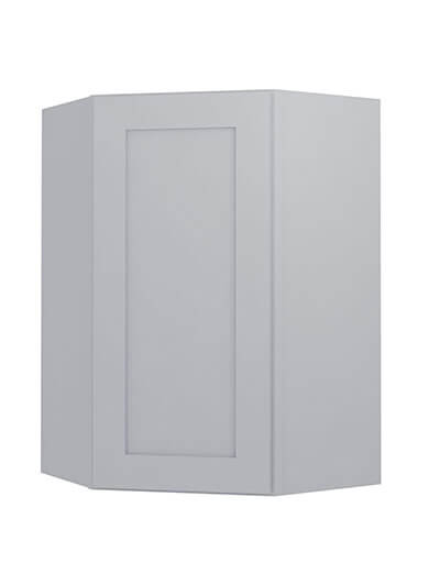Lait Grey Shaker Wdc2436 Diagonal Corner Wall Cabinet Closed