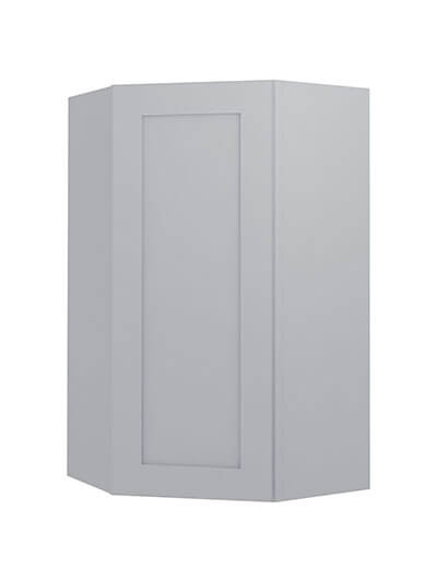 Lait Grey Shaker Wdc2442 Diagonal Corner Wall Cabinet Closed