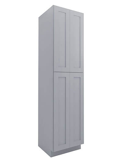 Lait Grey Shaker Wp2496b 4 Door Pantry Cabinet Closed