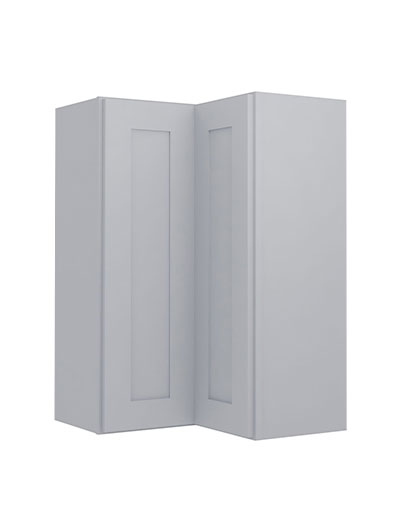 Lait Grey Shaker Wsq2436 Corner Wall Cabinet Closed