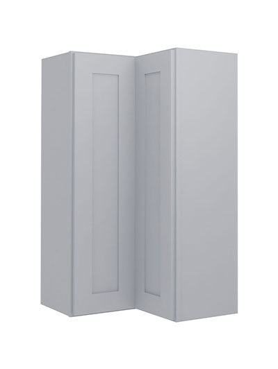 Lait Grey Shaker Wsq2442 Corner Wall Cabinet Closed