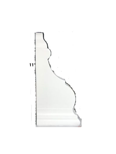 Pristine White Shaker 11″ Corbel