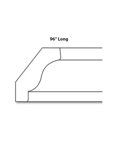 Pristine White Shaker CM1 5/8″ Crown Molding