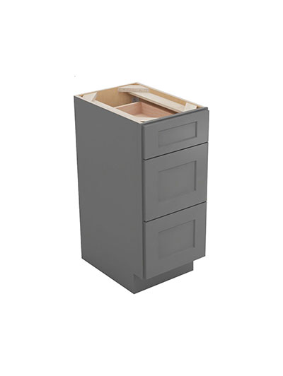 Shaker Grey 3vdb15 Vanity Drawer Base Closed