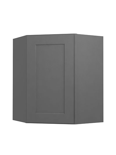 Shaker Grey Dcw2430 Diagonal Wall Cabinet Closed