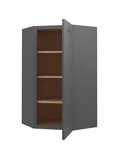 SG-DCW2442: Shaker Grey 42″ High Diagonal Wall Cabinet