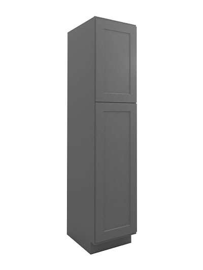 Shaker Grey U188424 Utility Cabinet Two Doors Closed