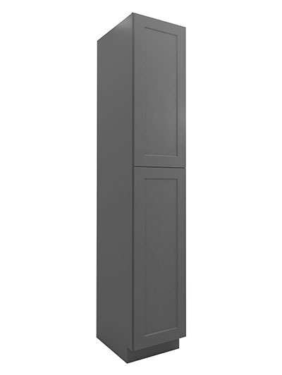 Shaker Grey U189624 Utility Cabinet Two Doors Closed