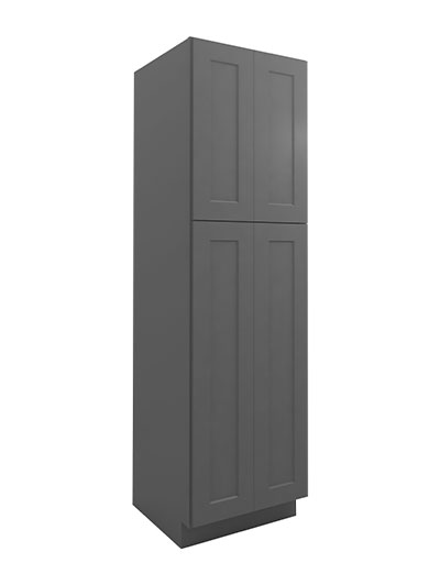 Shaker Grey U248424 Utility Cabinet Four Doors Closed