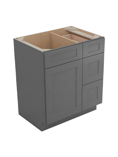 Shaker Grey V3021dr Vanity Combo Base Closed