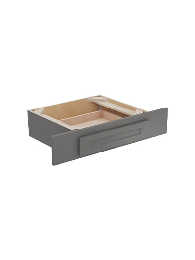 Shaker Grey Vkd36 Desk Knee Drawer Closed