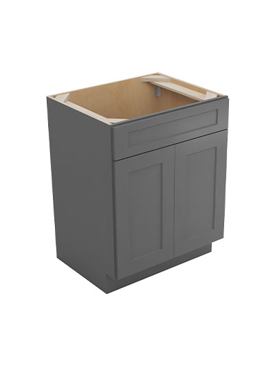 Shaker Grey Vs27 Vanity Sink Base Closed