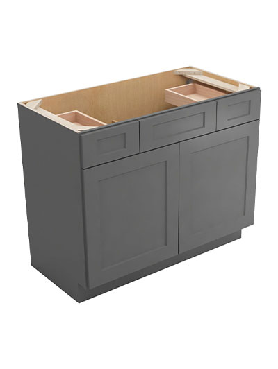 Shaker Grey Vsd42 Vanity Combo Base Closed