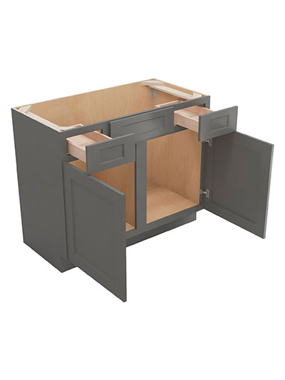 SG-VSD42: Shaker Grey 42″ Vanity Combo Base