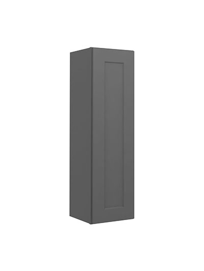 Shaker Grey W1242 Single Door Wall Cabinet Closed