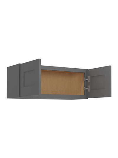 SG-W3012: Shaker Grey 30″ Bridge Cabinet 12″ High