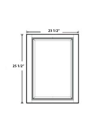 True Dove Shaker 24″ Base Decorative Door