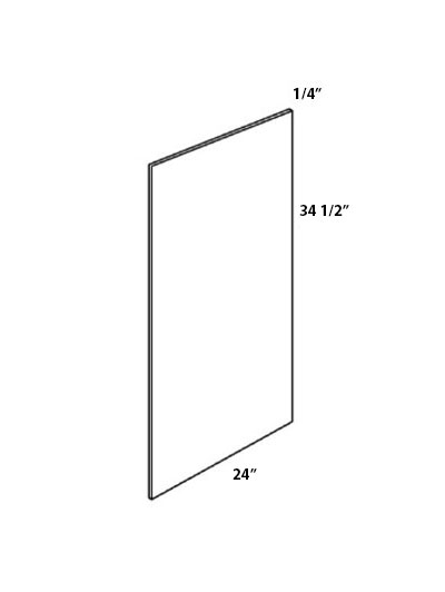 True Dove Shaker 24″ Base End Skin Panel