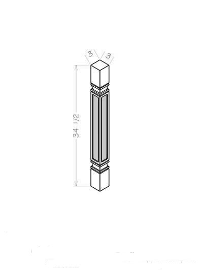 True Dove Shaker Decorative Leg