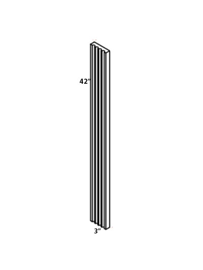 True Dove Shaker 3″x42″ Flutted Wall Filler