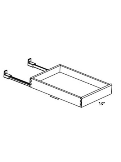 Pristine White Shaker 36″ Roll Out Tray