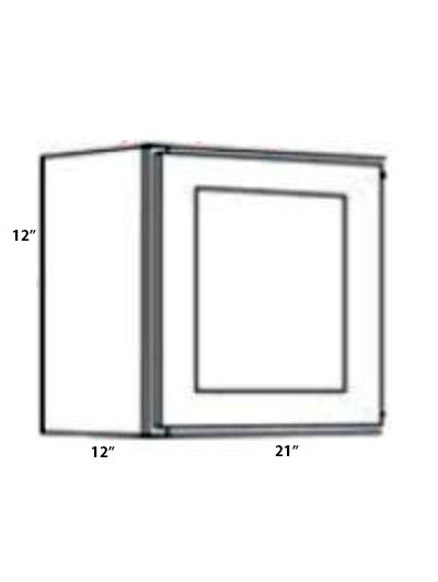True Dove Shaker 21″x12″ Single Door Wall Cabinet