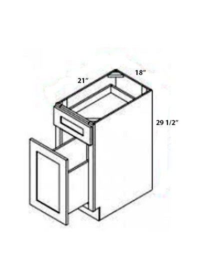 True Dove Shaker FDB18 Trash Can Pullout