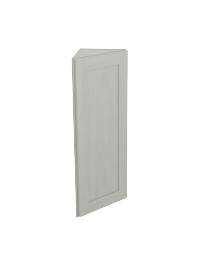 Nova Light Grey Shaker Aw42 Angled Wall End Cabinet Closed